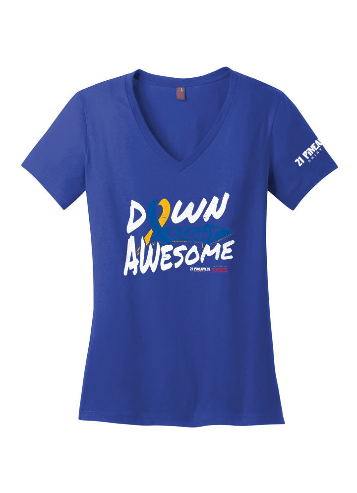 Down Right Awesome Women's V-neck