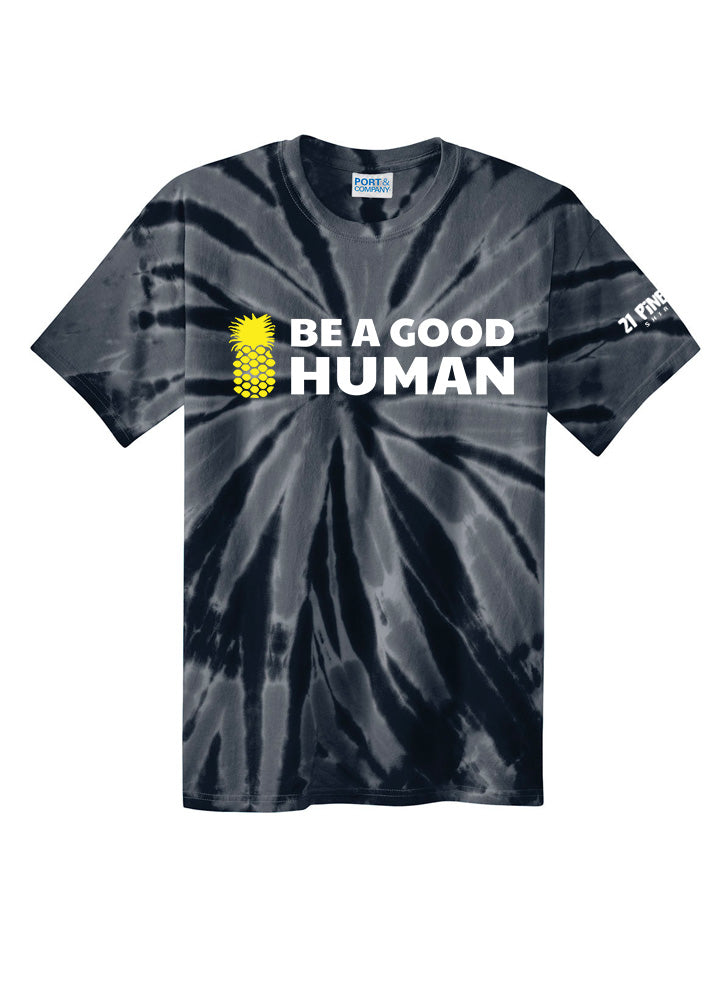 Be A Good Human Main Unisex Tie Dye Tee