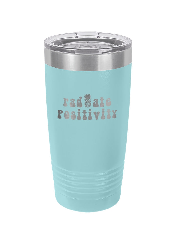 Radiate Positivity Laser Etched Tumbler