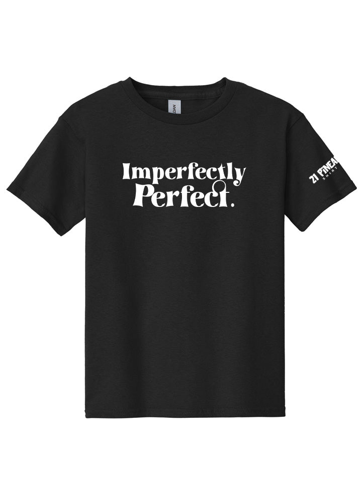 Imperfectly Perfect White Youth Tee