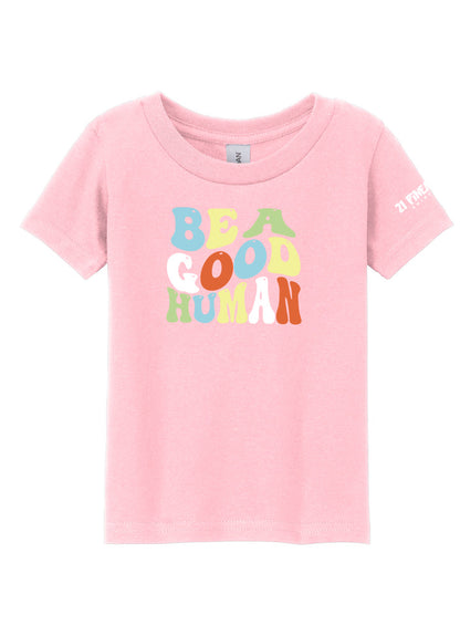 Be A Good Human Groovy Toddler Tee